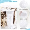 Aktor 12 Pack White Table Runner Boho Cheesecloth Table Runner