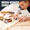 Door Gap Measuring Tool, Wedge-Shaped Vernier Feeler Gauge 1-15mm Fire