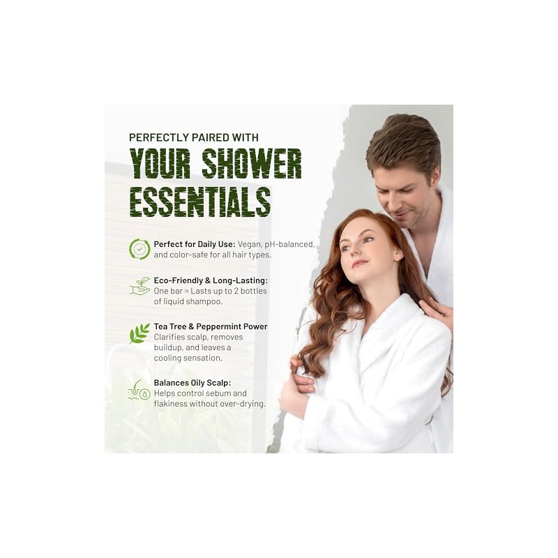 Shampoo and conditioner (Arbol de Te y Menta, Shampoo Bar)