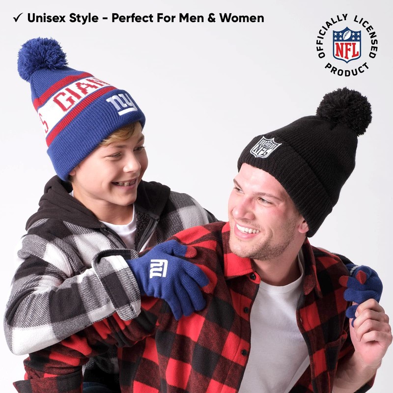 Ultra Game - Gorro de Invierno súper Suave con Guantes