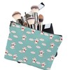 iapodiad Cosmetic Bag Abstract Flower Makeup Bag,Waterproof Small Mini Portable