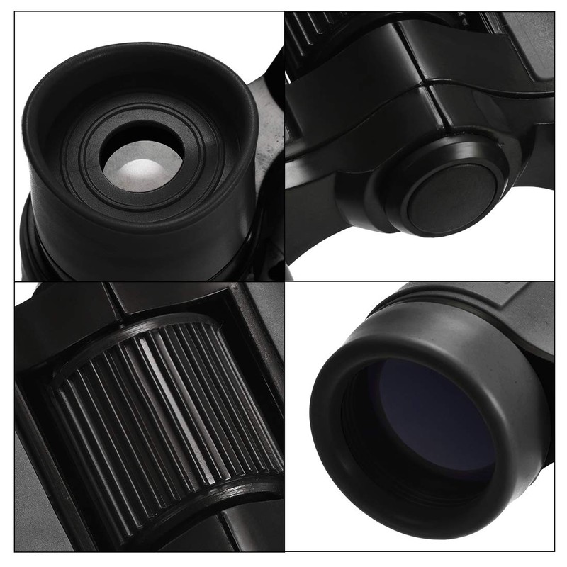 sourcing map Binoculars 4X30 Compact Foldable Binoculars Shock Proof Black