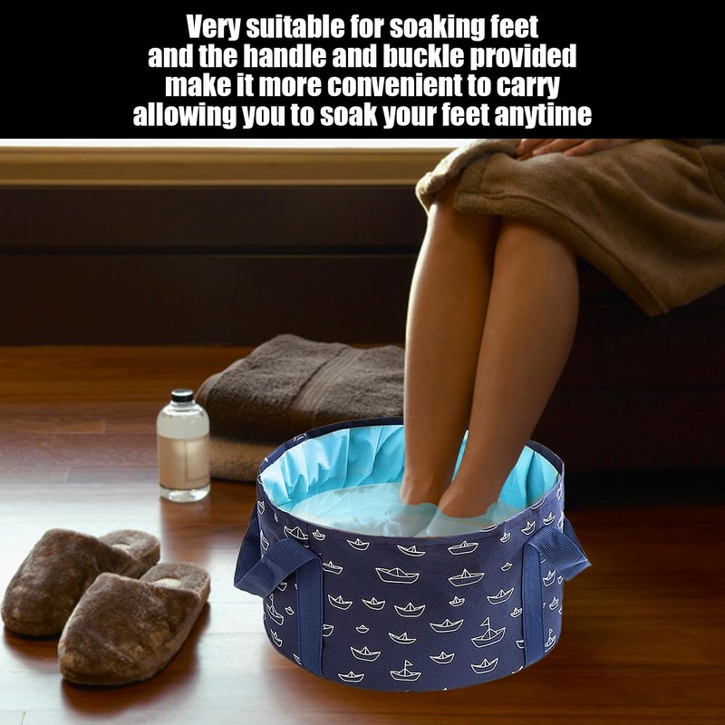 1 Navy Blue Foot Bath, 1 Pack Foot Mask, Foot
