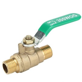 Brass Mini 2-Way Ball Valve for Air Compressor Shut Off with Male NPT Thread G1/4
