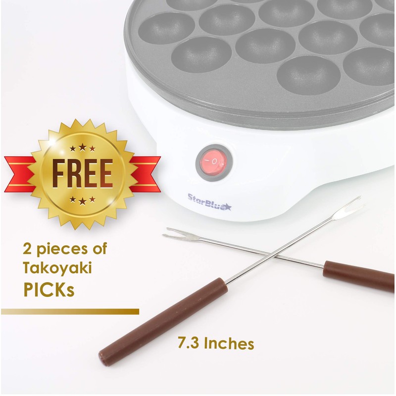 StarBlue Takoyaki Maker - Electric Machine for Japanese Octopus Balls