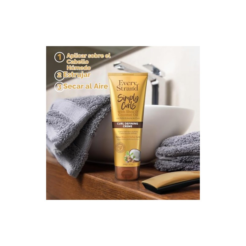 Every Strand Curling Creme Simply Curls Coconut Oil & Shea