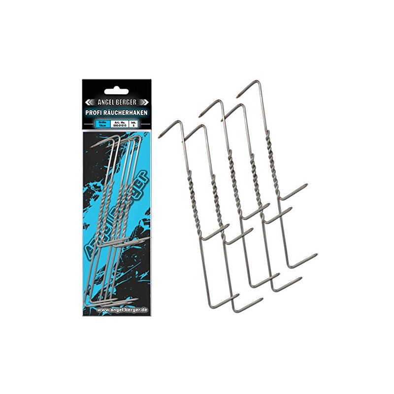 Angel-Berger Professional Smoking Hooks Deluxe Set of 5, 10, 15