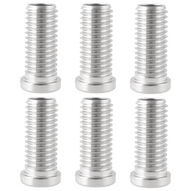 SG Store 6 pieces M12 x 1.75 x 30 mm kitchen sink basket strainer screws stainless steel sink drain screw