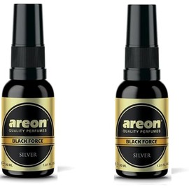 AREON Black Force Car Air Fresheners Spray Silver, Pack of 2
