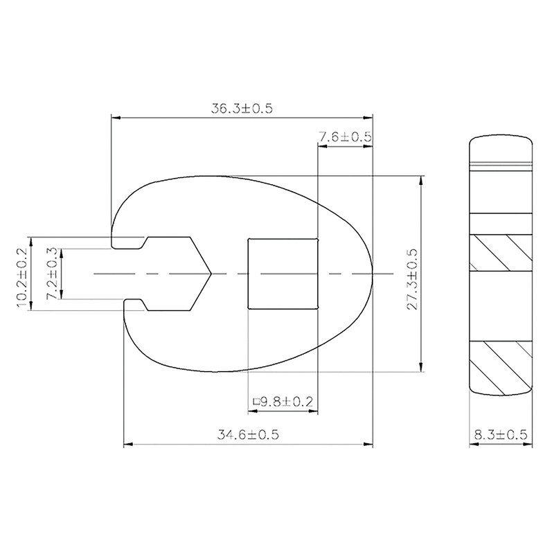 BGS 1756-10 | Crowfoot Spanner | 10 mm (3/8") Drive