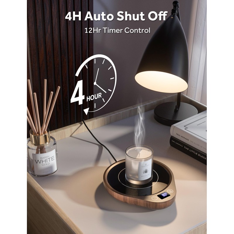 Cup Warmer, Upgrade Coffee Warmer for Desk with 3 Temperature