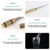Portable Titanium Toothpicks, Metal Toothpick with Protective Holder Key Ring,