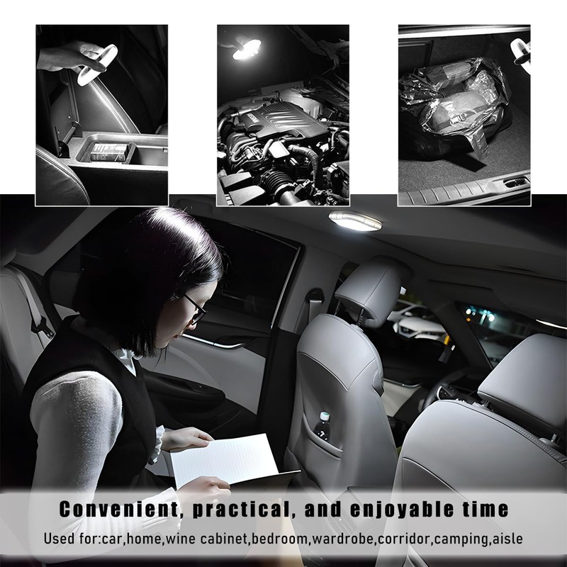 Gasedin Magnetic Dome Light for Car, Car Interior Portable Magnetic