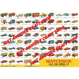 Matchbox Series 1-75 1968 USA Fred Bronner Models Vintage Poster Sign Advert