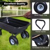 AAIN Heavy Duty Garden Cart with 10" Pneumatic Plastic Tires,