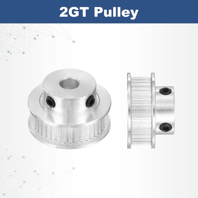 MECCANIXITY 2GT Pulley 40 Teeth 6.35mm Bore Aluminum Timing Pulley