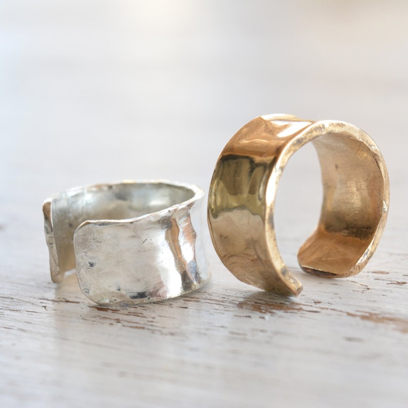 Ear cuff earring for non pierced ears gold filed 14k