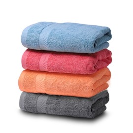 Bath Towels 4070 Papel Towel Premium Set is Suitable for Bathroom SPA High Water Absorption Rate Soft and Non-Fading Four Towel Gift (ColorD) (G)     