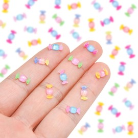 100 Pieces Mini Candy for Dollhouse Miniatures Mini Food for Crafts Tiny Resin Things for Dollhouse Mini Kitchen Micro Landscaping Decoration