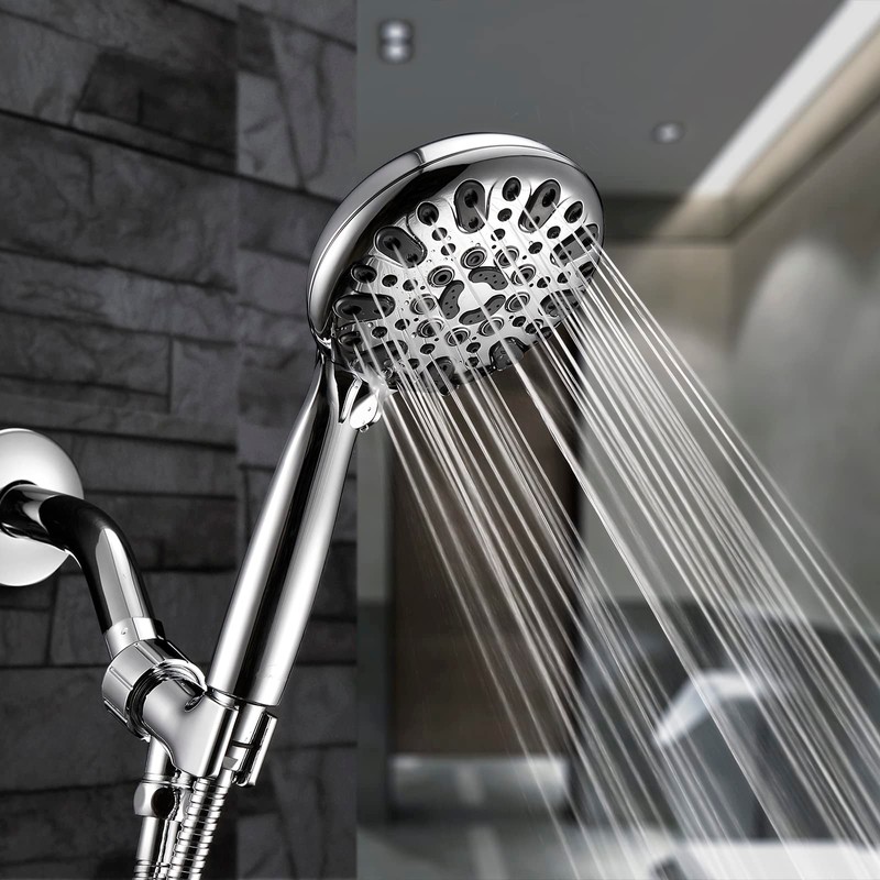 Handheld Shower Head, 6 Spray Setting High Pressure Shower Head