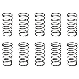 DTGN 1.2x20x45mm(DxODxL) Compression Spring - 10Pack - Good for Machinery - Spring Steel Extension Spring - Black