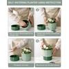 Fayoula Self Watering Pots for Indoor Plants, 6 Inch Ceramic