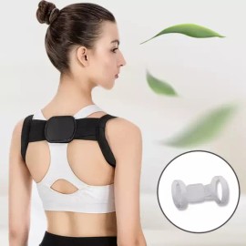 자세 등밴드 말린어깨 스트레칭 라운드숄더 보정굽은 등보정 말린 목기 바른 [블랙 L] Posture Back Band for Rounded Shoulders Stretching Corrector [Black L]