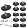 12Pack Rubber Coated Magnets, 30LBS Strong Adhesive Power Neodymium Magnet,