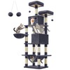 Feandrea Cat Tree, 81.1-Inch Large Cat Tower with 13 Scratching