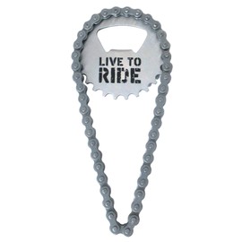 Boxer Gifts - Fahrradkette Flaschenöffner – Praktisches Fahrrad Geschenk für Radfahrer, Männer & Frauen - Lustiges Miniatur Fahrrad Rennrad Deko Gadget - Live to Ride - 12.5x5.5x1 cm