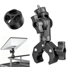 Starlink Mini Mount 2025/2026, Aluminum Starlink Mini Pipe Adapter and Adjustable Clamp Mount for RV, Pole, Boat, Yacht, Camper, Starlink Mini Accessories for Outdoors