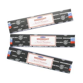 Satya Nag Champa Midnight Incense Sticks - 3 Packs by Satya