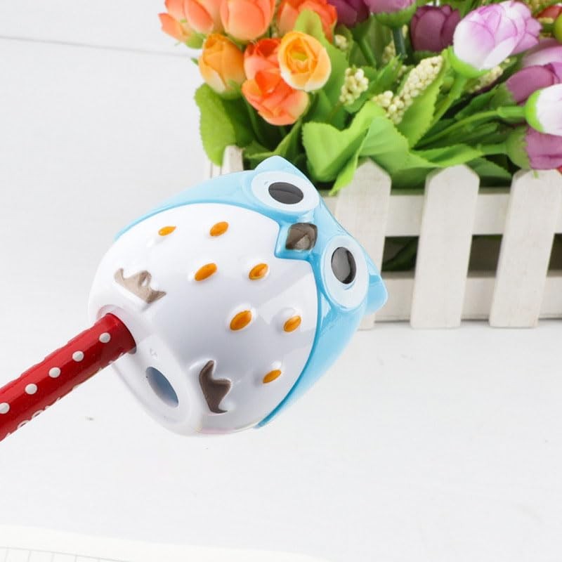 Opexicos 8Pcs Stationery Double Holes Pencil Sharpener Cartoon Cat and