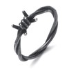 SOBHART Barbed Wire Rings for Men Women Stainless Steel Gothic