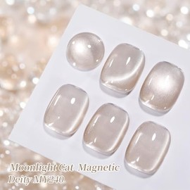 BORN PRETTY Cat Magnetic Eye U V Gel Nail Polish 15 ml U V Nail Polish with Magnet Soak-Off for Beginners DIY Nail Art Manicure Salon (Deity)