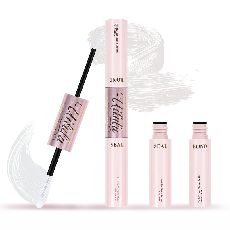 Uilulu Clear Lash Cluster Glue - Waterproof Lash Glue Use