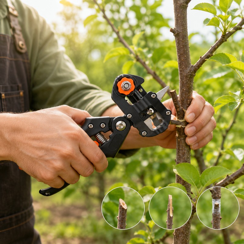 Grafting Pruner for Fruit Trees & Plants – Replaceable V,