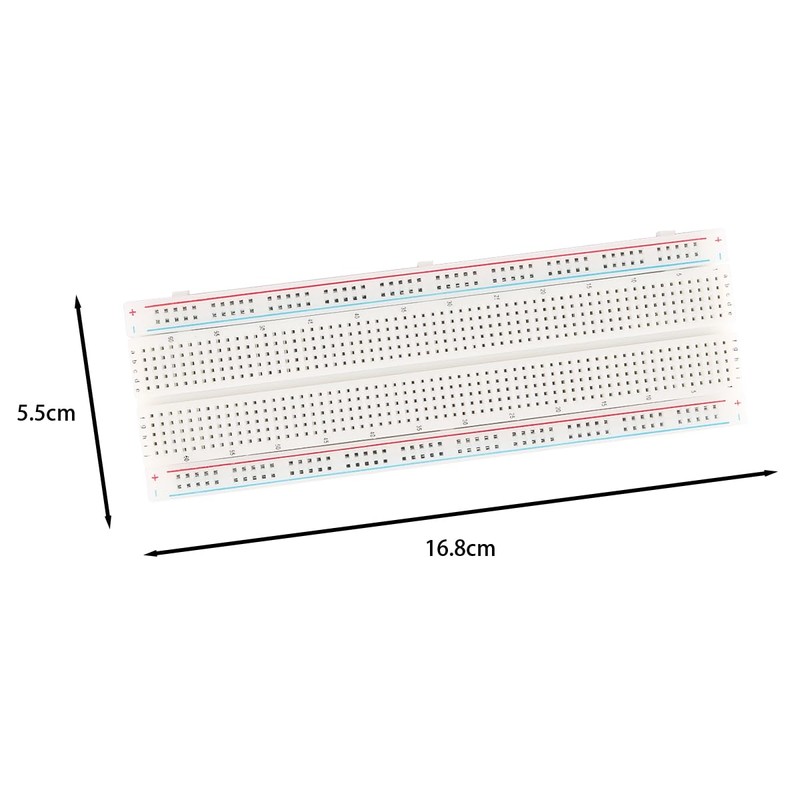 FONGKNOX Electronics Component Kit Breadboard 830 Contact Breadboard Jumper Wire