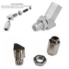 Akozon Oxygen Sensor Adapter, 45° Angled Oxygen Sensor Extender Spacer