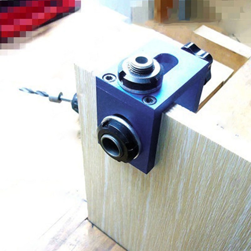 Wood Dowel Hole Drilling Guide Jig Kit Woodworking Carpentry Positioner
