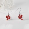 ONEFINITY Cardinal Earrings 925 Sterling Silver Red Cardinal Dangle Earrings