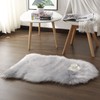 Cumay Faux Lambskin Sheepskin Rug 60 x 90 cm, Imitation