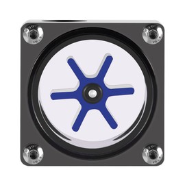 Water Flow Meter, 6 Wheels, 3-Way Flow Meter Display, Water Cooling Flow Indicator for PC Water Cooling System, G1/4 Thread