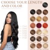 Natural Black Mixed Chestnut Brown Tape in Hair Extensions Human