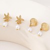 Starfish Shell Earrings Beach Coastal Jewelry for Women Lightweight Elegant