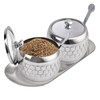 Akamino 2 Pcs Stainless Steel Sugar Bowl with Lid Spoon