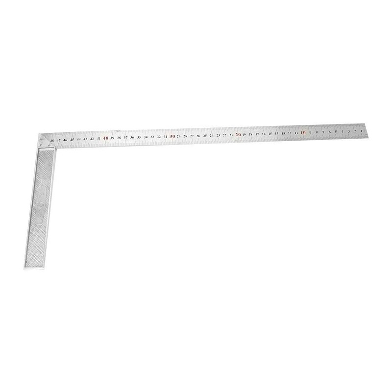 90 Degree Straight Edge, 90 Degree Straight Ruler 50cm/19.7in for