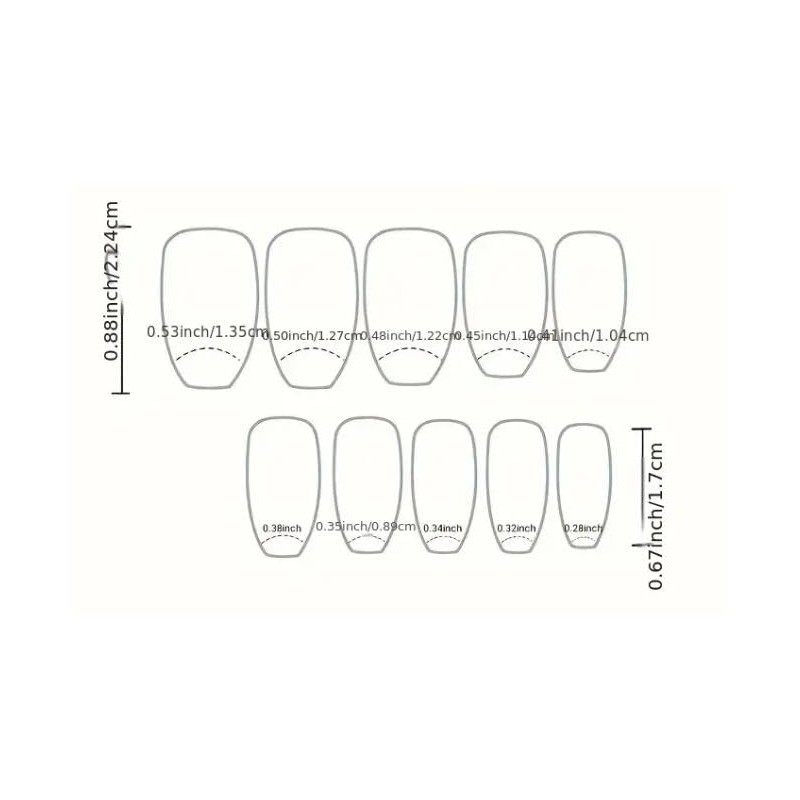 Nothing But Sparkle Glitter Ballerina Press-On Nails - 24 Pieces