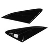 2PCS Rear Side Window Louver Gloss Black Sporty Look Scratch