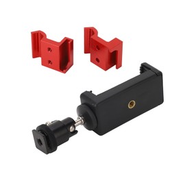 Universal Phone Mount, for Traxxas TX TQi Adjustable Stable Transmitter Phone Mount for Phones Over 5.5 Inch (Red)